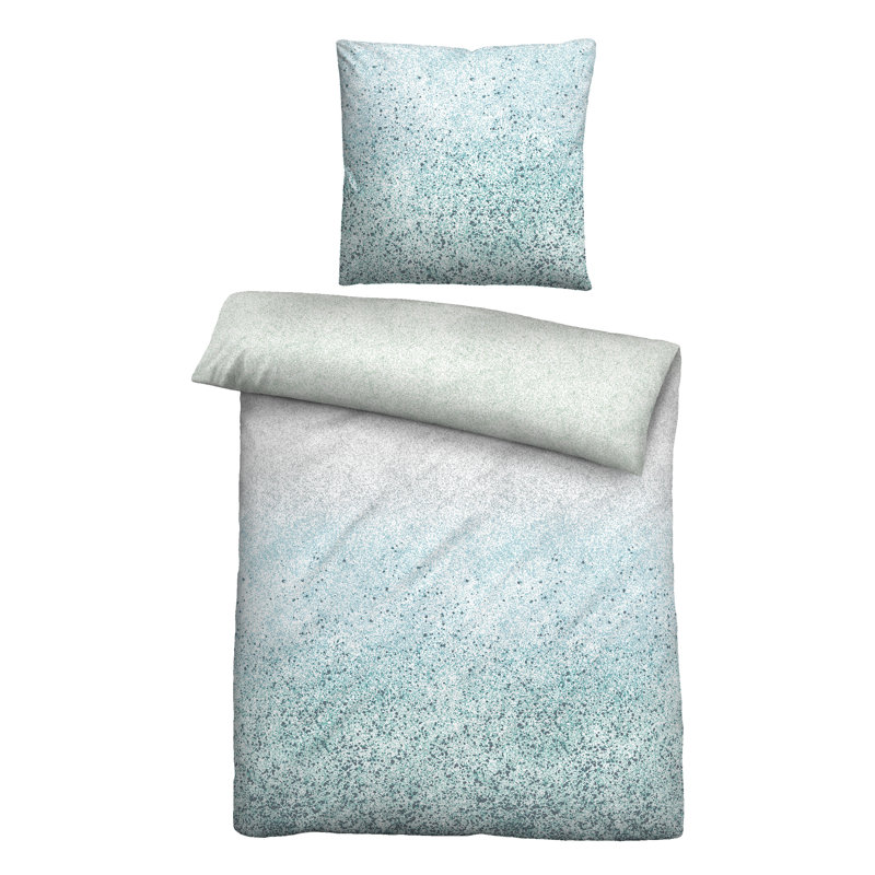 Grey Sateen 80 TC 2 Piece Duvet Cover Set, 135 x 200 cm + 80 x 80 cm