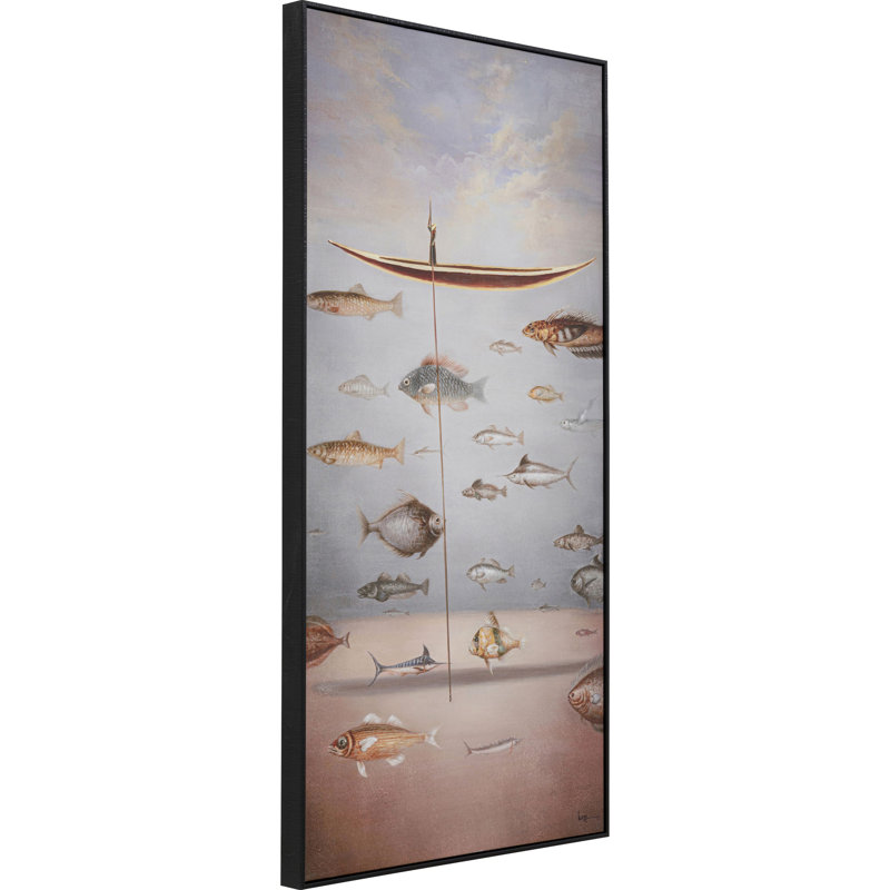 Framed Picture Cloud Fisherman Boat