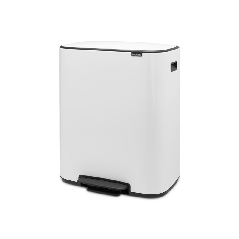 Brabantia Bo 60 Litre Pedal Bin, White