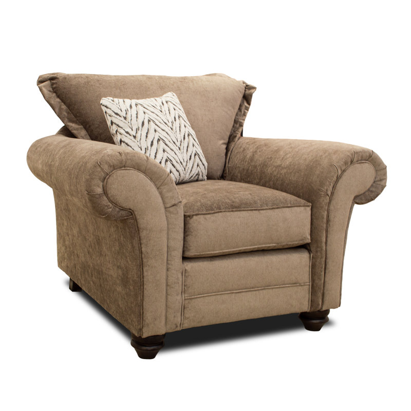 Dalton Textured Weave Armchair, Nutmeg