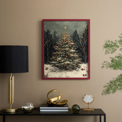 «Christmas Holiday Art», reproduction encadrée DCXIX