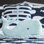 Ensemble de courtepointe réversible en microfibre moderne et contemporaine Whale