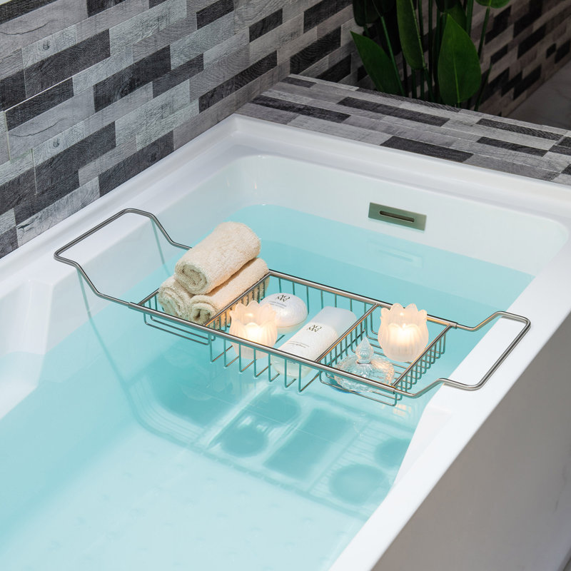 Bathroom Tray, Brushed Nickel