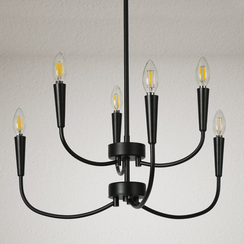 Asuncin 6 - Light Dimmable Classic / Traditional Chandelier, Light Gold