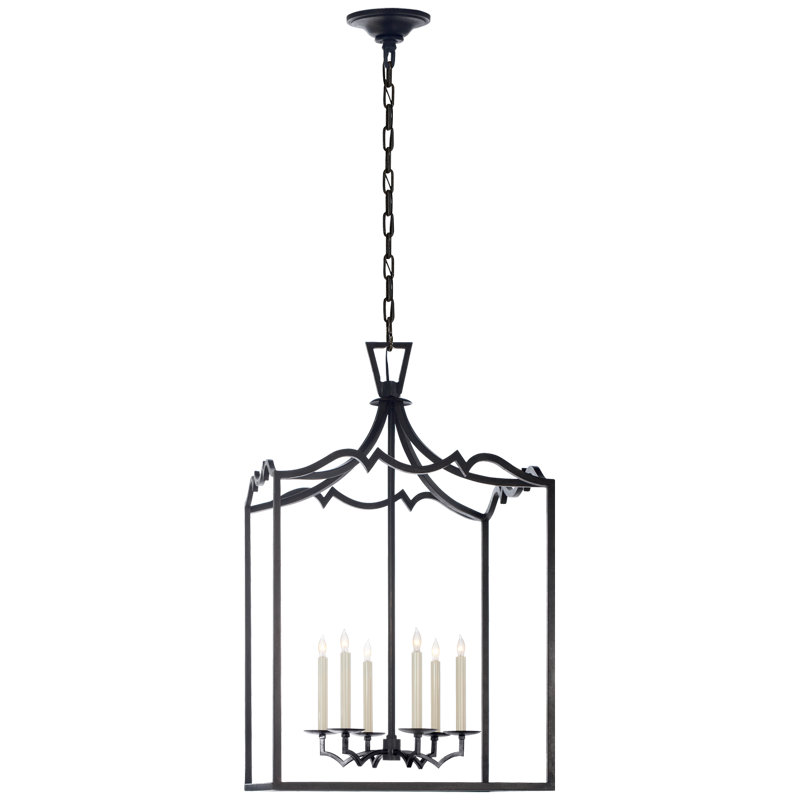Darlana 6 - Light Chandelier, Aged Iron