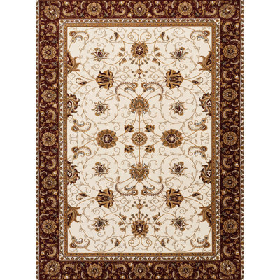 7 Ft. 10 In. By 6 Machine-Made Area Rug Featuring Ornate Victorian And Patterns, Luxury Traditional Design, 100% Polypropylene, Stain For High Traffic Zones Rectangle Of X In., Machine-Made, Suitable