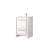 24" W X 20" D White Bath Vanity, Quartz Surface, Faucet, Blended Storage Unit Unified Design