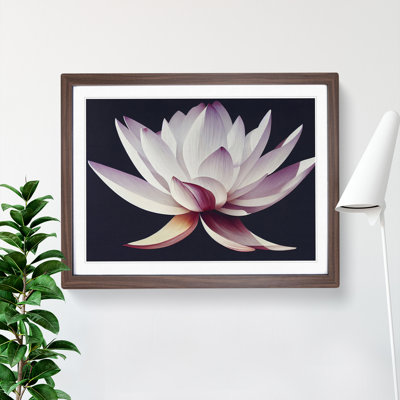 Uplifting Lotus Flower - Framed Print