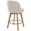 Tabouret de comptoir pivotant 26 po avec structure en bois massif-1855014812