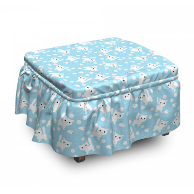 Box Cushion Ottoman Slipcover