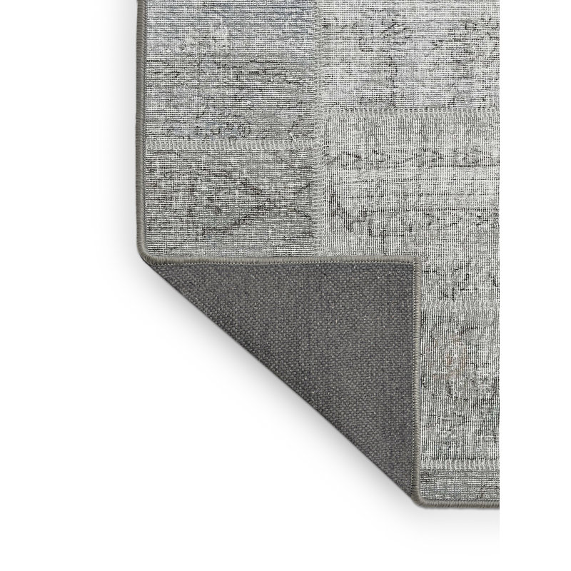 Tapis contemporain gris / beige, Rectangle 3 pi x 5 pi