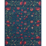 Valhalla Wool Oriental Area Rug in Red/Navy/Green