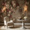Décoration murale botanique amovible vintage