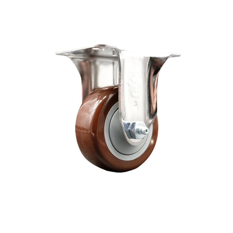 Polyurethane Wheel Caster, Maroon