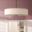 Lustre à abat-jours cylindrique à trois lumières-390854550