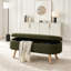Banc de rangement avec repose-pieds ovale-130059814
