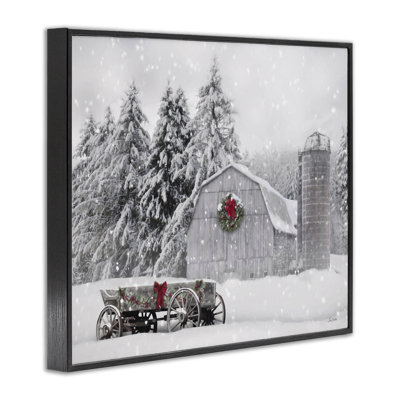 Giclée sur un paysage de neige recouvert de neige par Lori Deiter