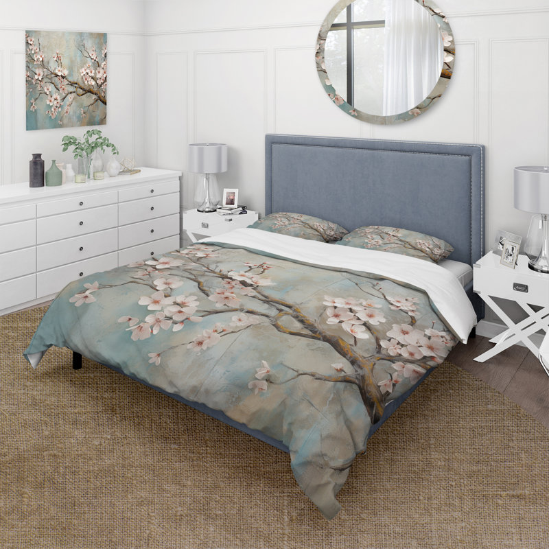Ensemble de housse de couette Apple Blossom Harmony, Housse de couette très grand et 2 très grandes t