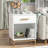 1-drawer Nightstand With Open Storage Side Table (set Of 2)