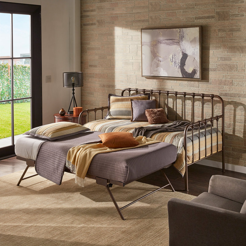 Jordao Daybed with Trundle, Bronze