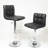 Adjustable Hydraulic Bar Stool Set Of 2, Swivel Faux Leather For Comfort And Style-527892118