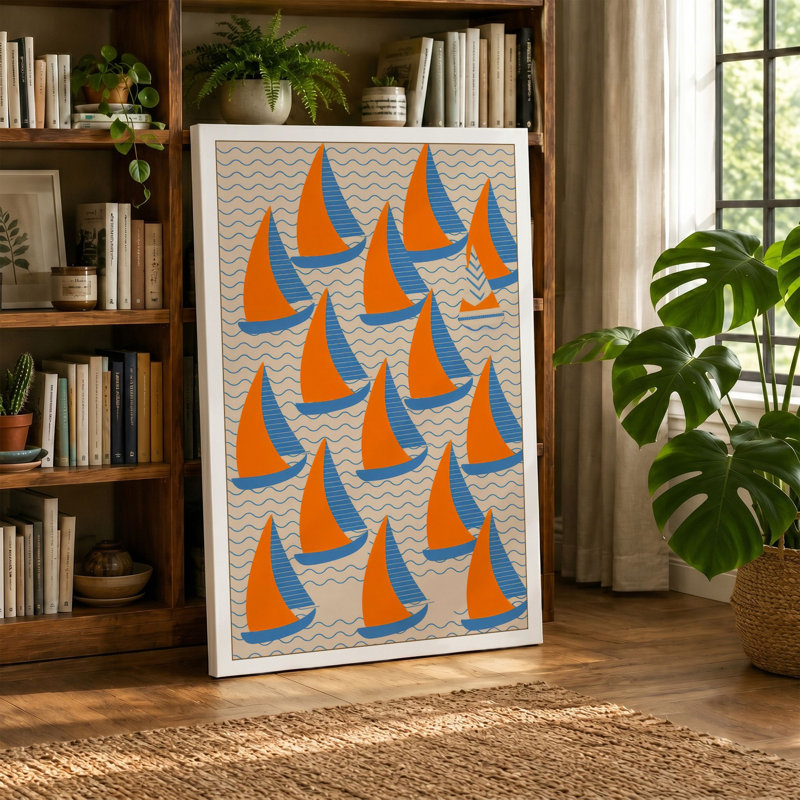 Print, 30x20 - 76.2 x 50.8 cm, Teal Border