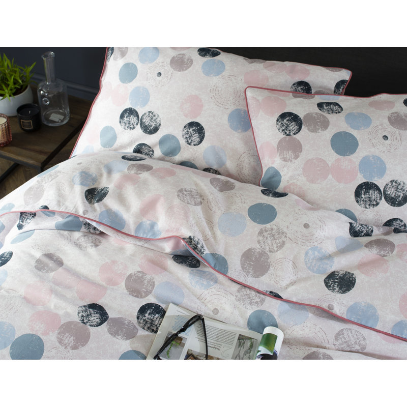 Cotton Dots Duvet Cover Set with Pillowcases, Super King - 2 Standard Pillowcases