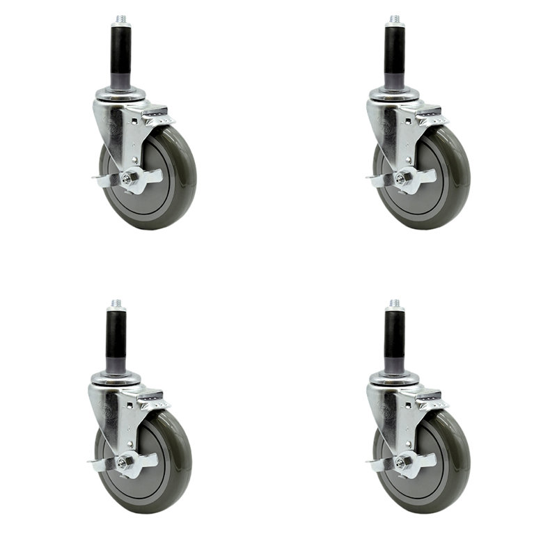 Polyurethane Caster, Gray