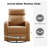 Siru 30.3'' Faux Leather Swivel Reclier Chair-784866324
