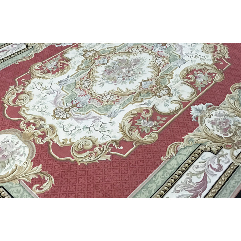 Aubusson Wool Oriental Area Rug