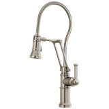 Artesso® Articulating Single Handle Kitchen Faucet With Finished Hose