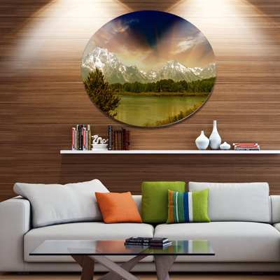 «Grand Teton National Park», reproduction de photo sur métal
