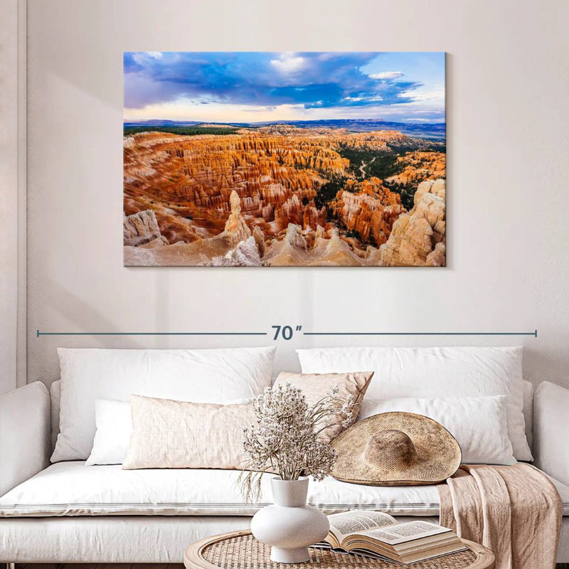 Vue de l'amphithéâtre Alvord Bryce Canyon, H 30 po x l 45 po