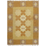 Vintage One-of-a-Kind Rectangle 5'6" X 7'8" Flatweave Area Rug