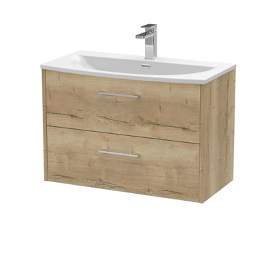 Juno 800mm Single Bathroom Vanity with Integrated Vitreous China Basin