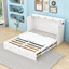 Grand lit escamotable mural 2 tiroirs avec prises de courant, poulie et ports USB-684191244-684191245