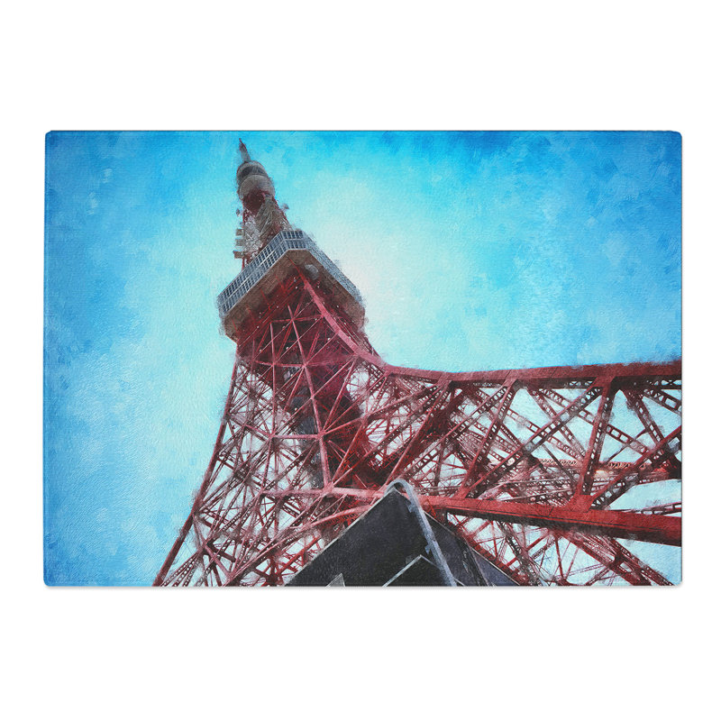 The Tokyo Tower Chopping Board, 0.4cm H x 20cm W x 28.5cm L