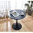 Round Dining Table, 31.5" Diameter Solid Metal Base Coffee Table-964170409