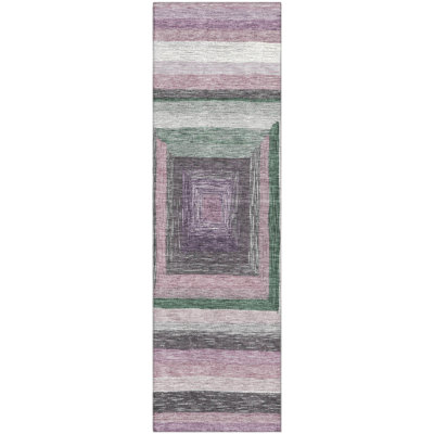 Premium Machine Washable Millbrook AMF1957 Geometric Rug