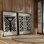 Ensemble de 2 motifs tribaux modernes en noir