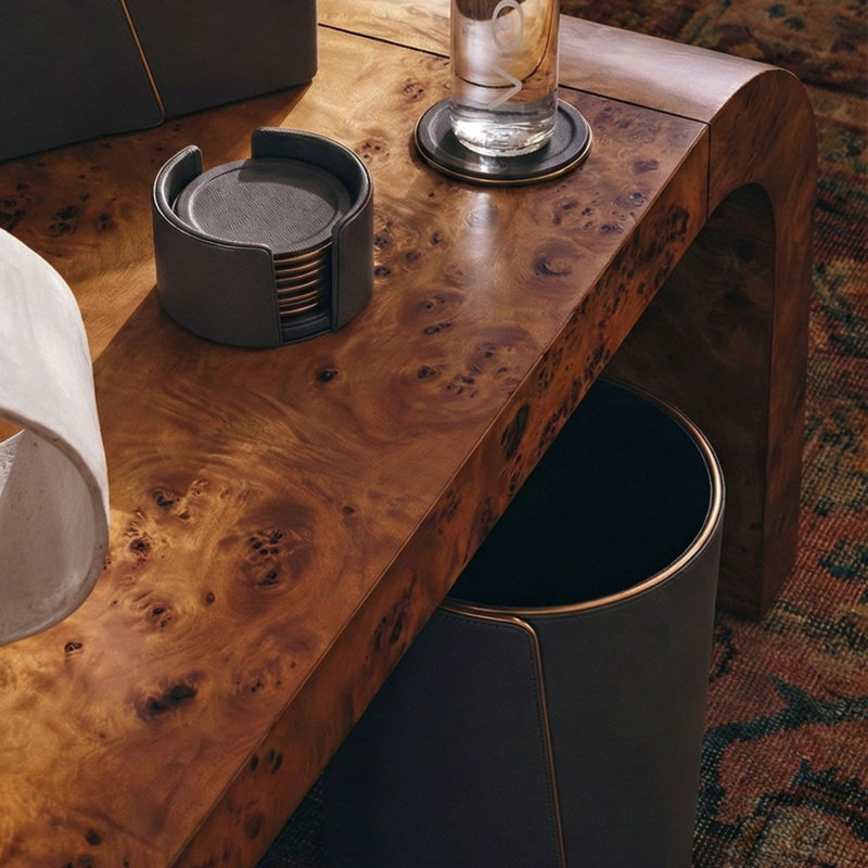 Noir Leather Bin