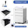 3 Drawer Metal Mobile File Cabinet with Lock for Home Office Fully Assembled