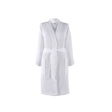 100% cotton poplin dressing gown | OYSHO Bahrain