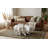 Cast Coffee Table Round, White Stone