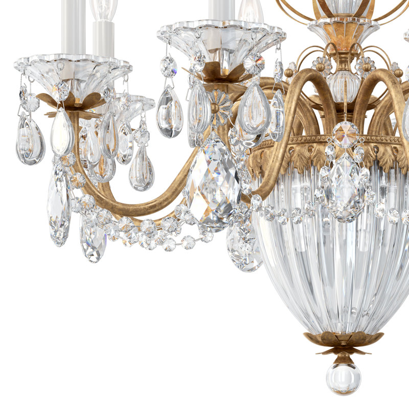 Bagatelle 11 - Light Chandelier, Heirloom Gold, Spectra Crystal Clear