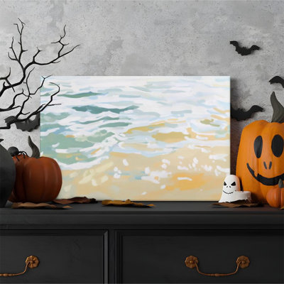 1 pièce de peinture Almaraz encadrée - chatoiement de l'océan, reflet de la plage, style impressionniste. Affiche murale décorative rétro pour la décoration intérieure, œuvre d'art moderne parfaite pour la chambre à coucher ou le salon.