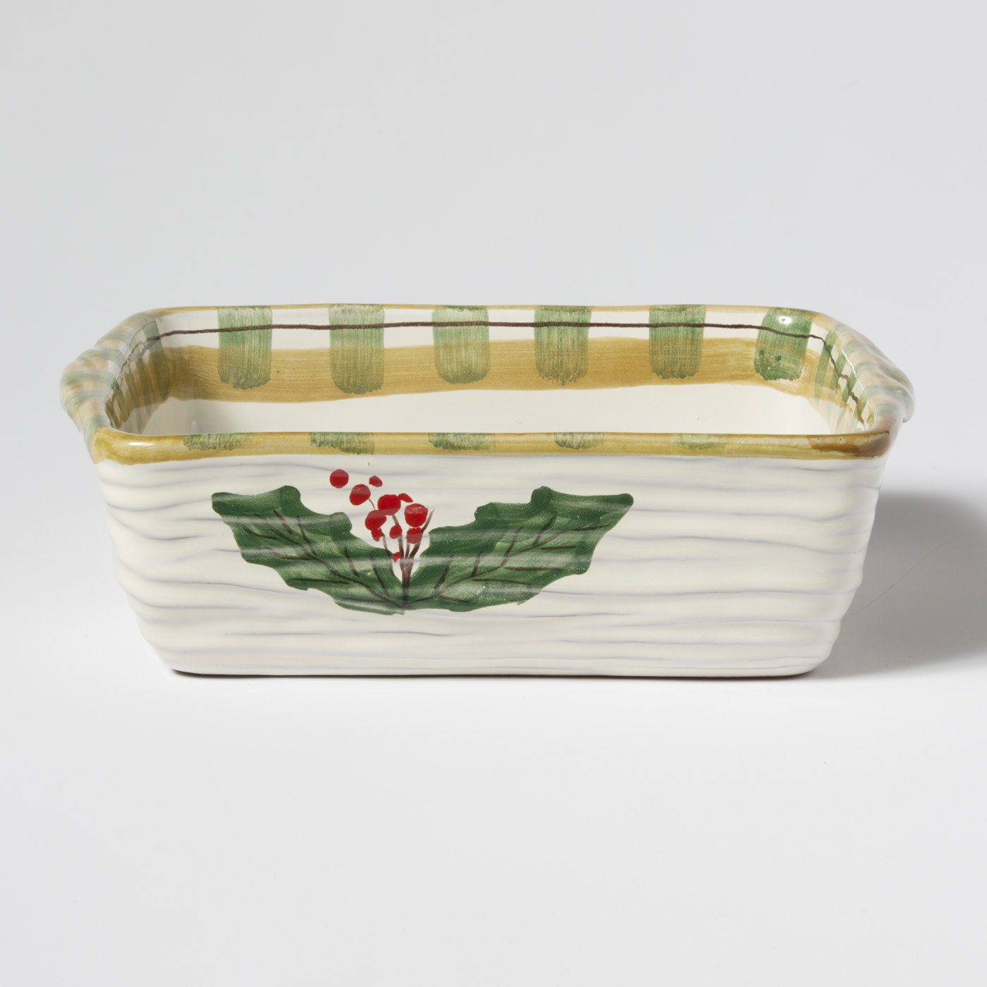 Old St. Nick Square Earthenware Baker