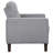 Harvey Grey Upholstered Tufted Accent Chair