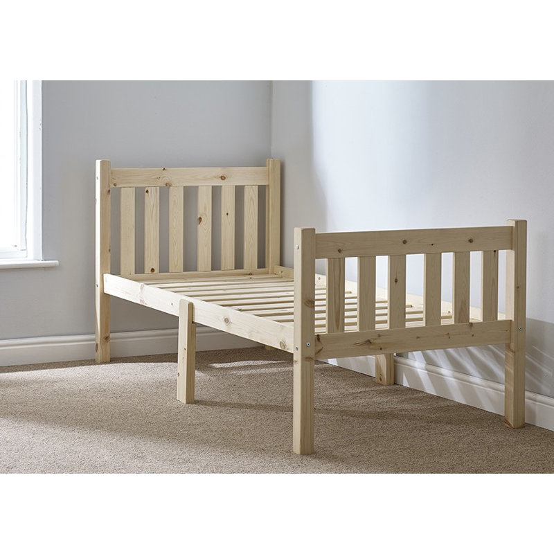 Solid Wood Bed, 85 x 173 cm