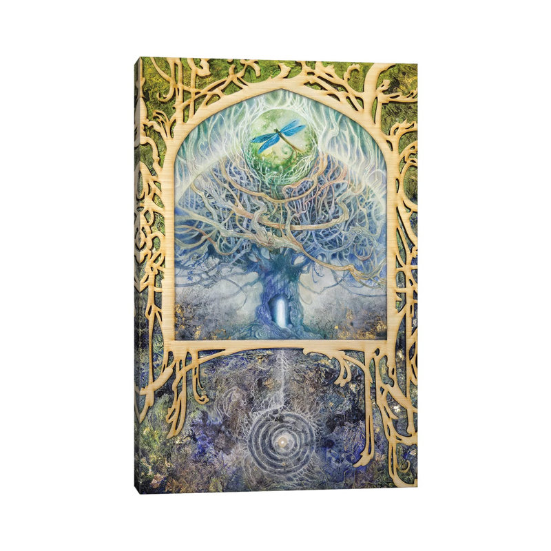 Verdant Peek I by Stephanie Law - Print on Canvas, Wrapped Canvas, 152.4cm H x 101.6cm W x 3.81cm D